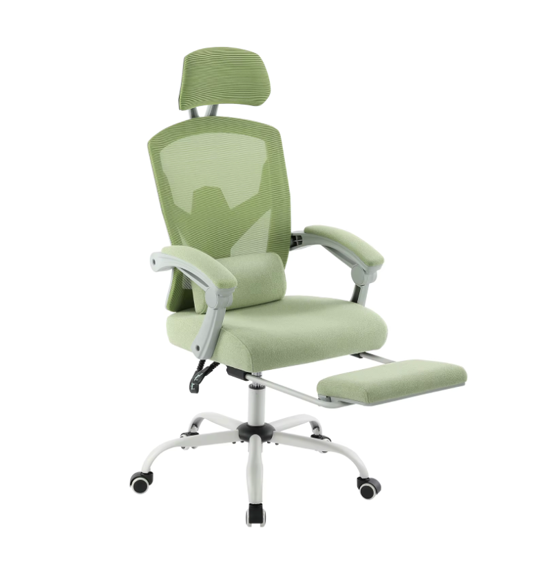Chaise ergonomique inclinable avec repose-pieds