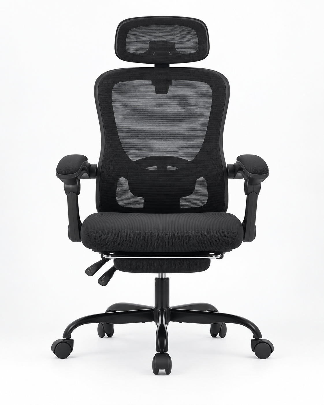 Chaise de bureau ergonomique inclinable avec repose-pieds