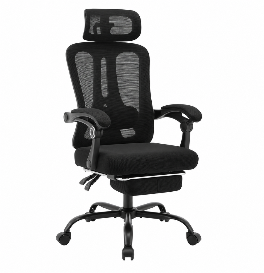 Chaise de bureau ergonomique avec support lombaire réglable